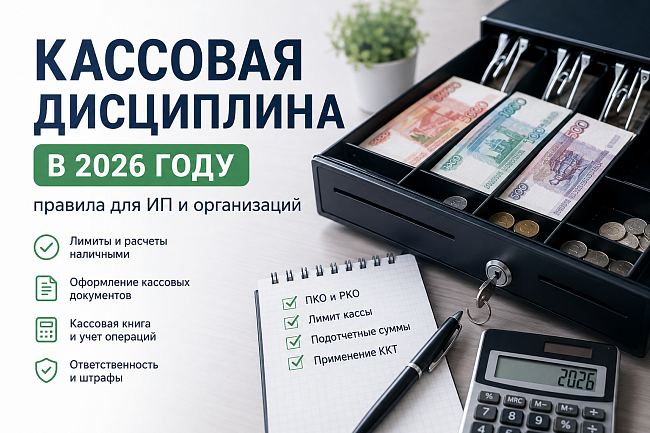 Кассовая дисциплина в 2026 году: правила для ИП и организаций