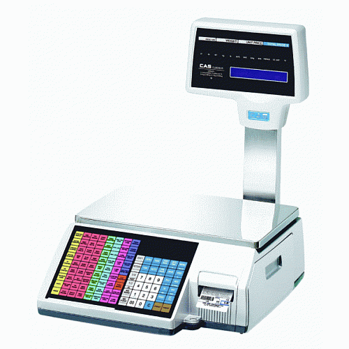 CAS CL5000 JI-R с печатью этикеток картинка от магазина Кассоптторг